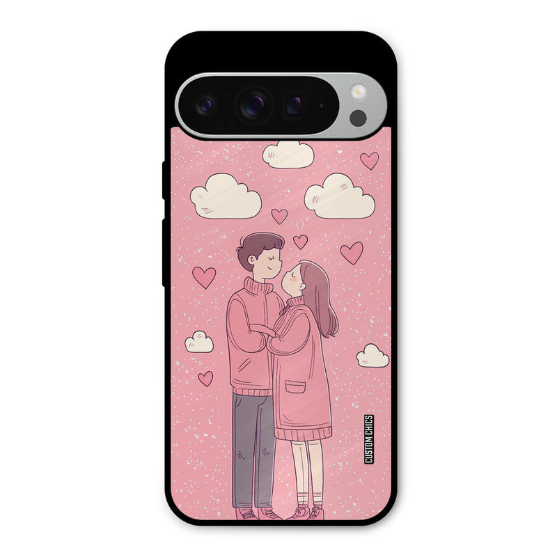 Cute Couple Together Google Pixel 9 Pro XL Mobile Back Cover - Cute PrintShield Case
