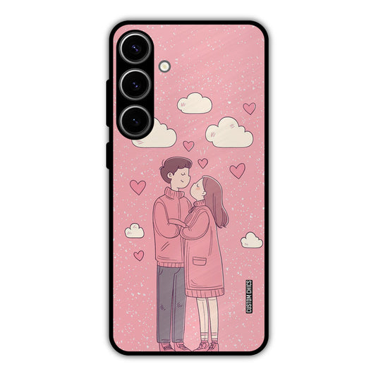 Cute Couple Together Samsung Galaxy S24 Plus Mobile Back Cover - Cute PrintShield Case