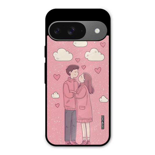 Cute Couple Together Google Pixel 9 Mobile Back Cover - Cute PrintShield Case