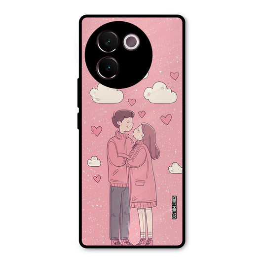 Cute Couple Together Vivo V30e Mobile Back Cover - Cute PrintShield Case