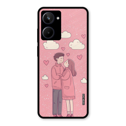 Cute Couple Together Realme 10 Mobile Back Cover - Cute PrintShield Case