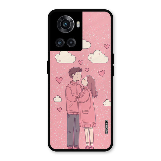Cute Couple Together OnePlus 10R Mobile Back Cover - Cute PrintShield Case