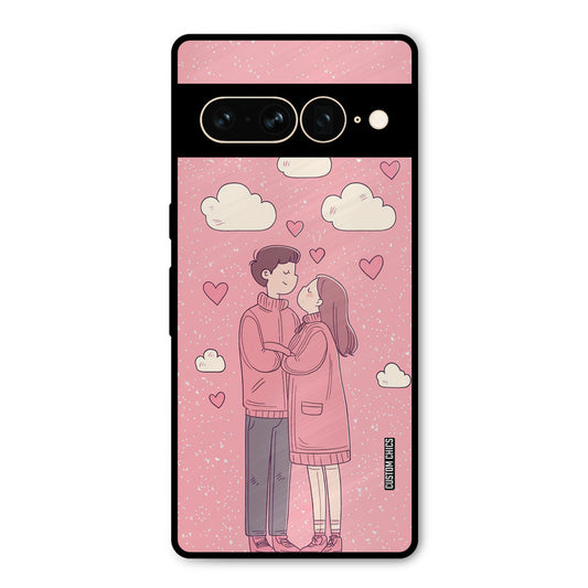 Cute Couple Together Google Pixel 7 Pro Mobile Back Cover - Cute PrintShield Case