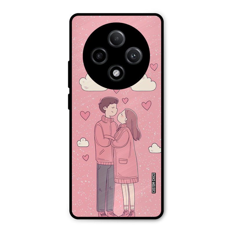 Cute Couple Together Oppo F27 Pro Plus 5G Mobile Back Cover - Cute PrintShield Case