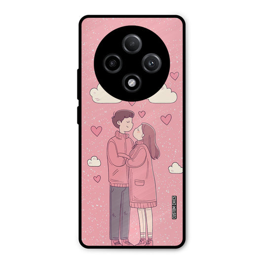 Cute Couple Together Oppo F27 Pro Plus 5G Mobile Back Cover - Cute PrintShield Case