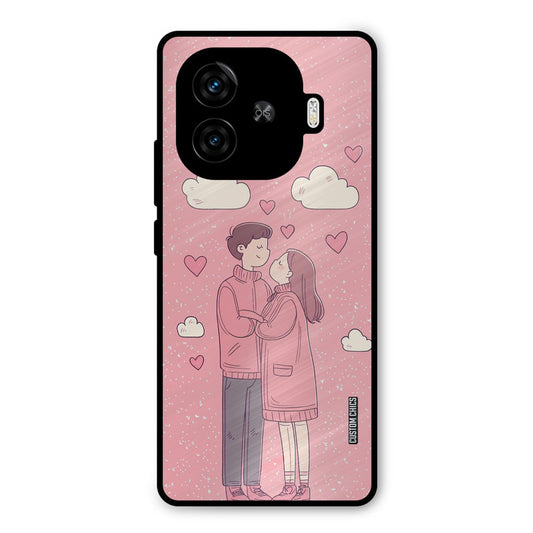 Cute Couple Together iQoo Neo 10R Mobile Back Cover - Cute PrintShield Case