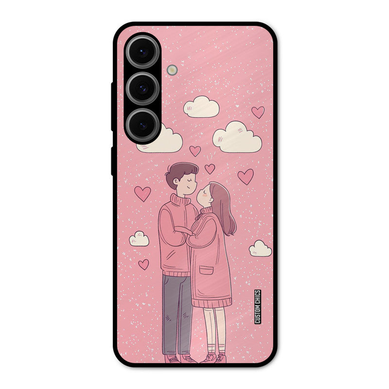 Cute Couple Together Samsung Galaxy S24 Mobile Back Cover - Cute PrintShield Case