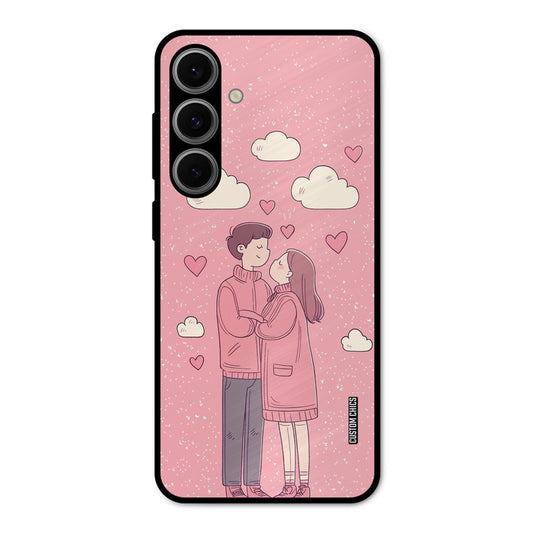 Cute Couple Together Samsung Galaxy S24 Mobile Back Cover - Cute PrintShield Case