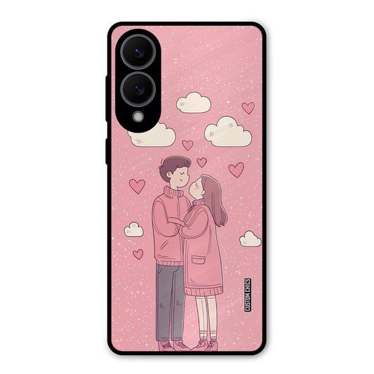 Cute Couple Together Samsung Galaxy S25 Edge Mobile Back Cover - Cute PrintShield Case