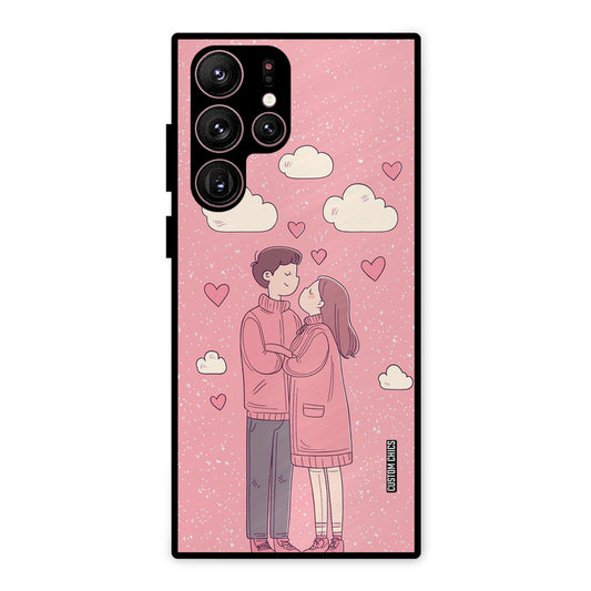 Cute Couple Together Samsung Galaxy S22 Ultra Mobile Back Cover - Cute PrintShield Case