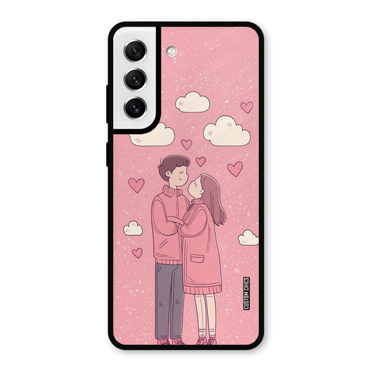 Cute Couple Together Samsung Galaxy S21 FE 5G Mobile Back Cover - Cute PrintShield Case
