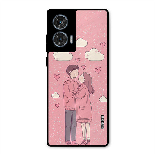 Cute Couple Together Moto G96 Mobile Back Cover - Cute PrintShield Case