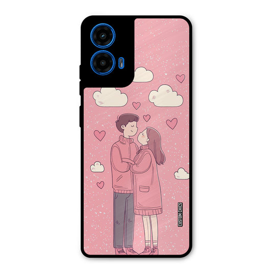 Cute Couple Together Moto G45 Mobile Back Cover - Cute PrintShield Case
