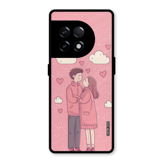 Cute Couple Together OnePlus 11R Mobile Back Cover - Cute PrintShield Case