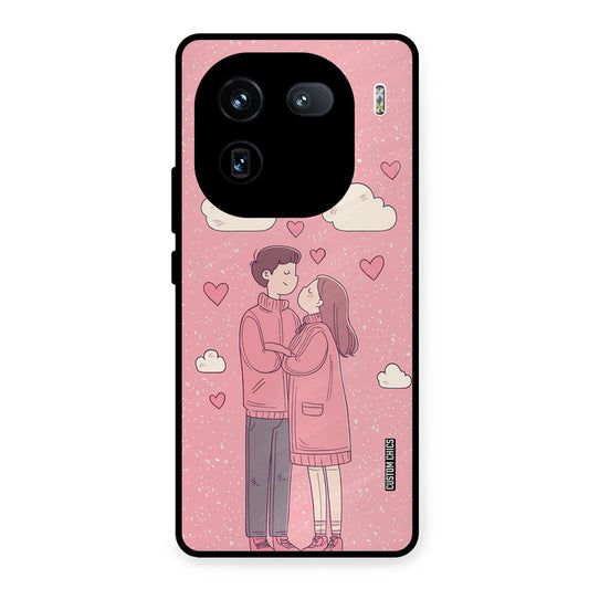 Cute Couple Together iQOO 12 Mobile Back Cover - Cute PrintShield Case