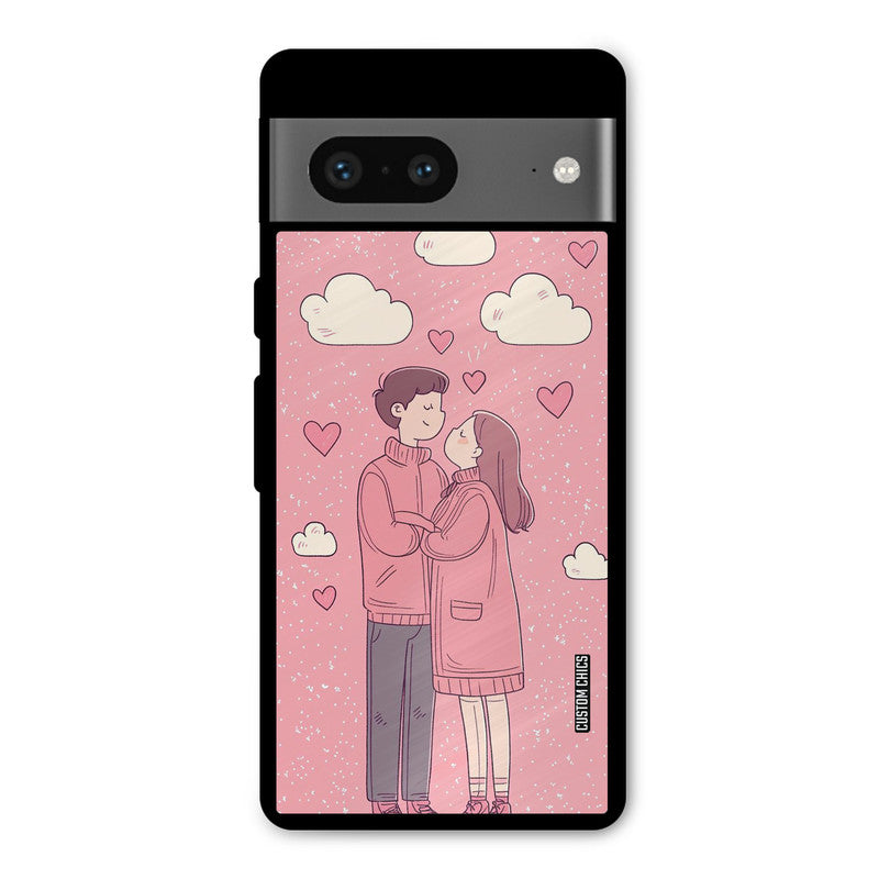 Cute Couple Together Google Pixel 7 Mobile Back Cover - Cute PrintShield Case