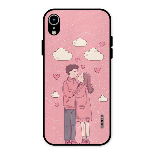 Cute Couple Together iPhone XR Mobile Back Cover - Cute PrintShield Case