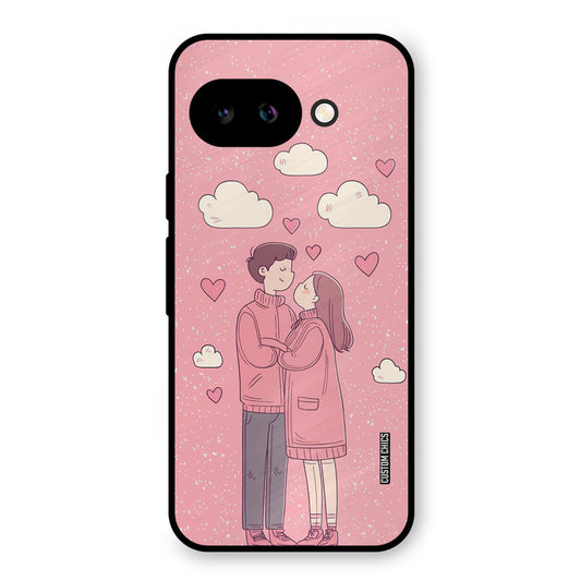 Cute Couple Together Google Pixel 9A Mobile Back Cover - Cute PrintShield Case