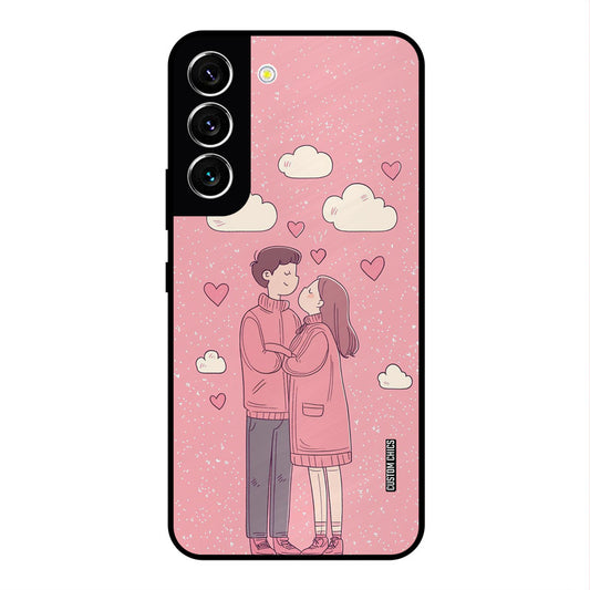 Cute Couple Together Samsung Galaxy S22 Mobile Back Cover - Cute PrintShield Case