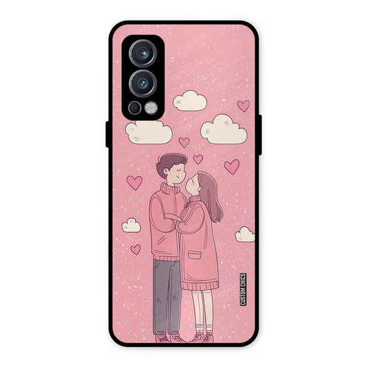 Cute Couple Together OnePlus Nord 2 5G Mobile Back Cover - Cute PrintShield Case