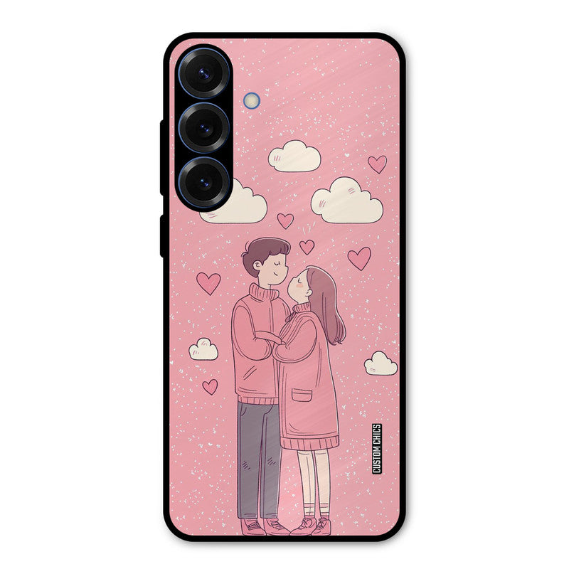 Cute Couple Together Samsung Galaxy S25 Plus Mobile Back Cover - Cute PrintShield Case