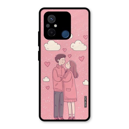 Cute Couple Together Redmi 12c Mobile Back Cover - Cute PrintShield Case