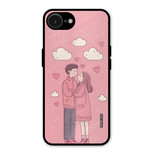 Cute Couple Together iPhone 16e Mobile Back Cover - Cute PrintShield Case