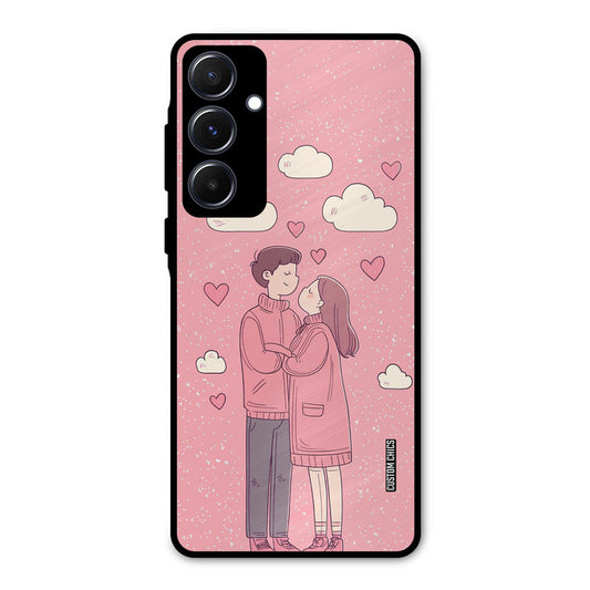 Cute Couple Together Samsung Galaxy A55 5G Mobile Back Cover - Cute PrintShield Case