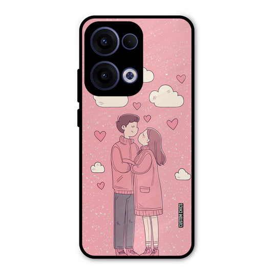 Cute Couple Together Oppo Reno 13 5G Mobile Back Cover - Cute PrintShield Case