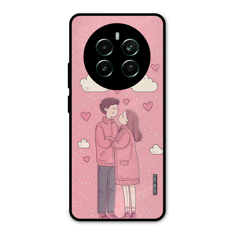 Cute Couple Together Realme 12 Plus Mobile Back Cover - Cute PrintShield Case