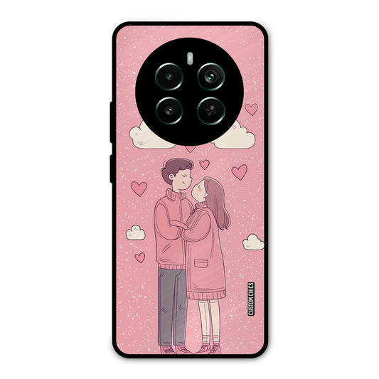 Cute Couple Together Realme 12 Plus Mobile Back Cover - Cute PrintShield Case
