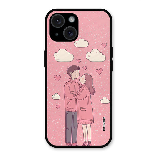 Cute Couple Together iPhone 15 Mobile Back Cover - Cute PrintShield Case