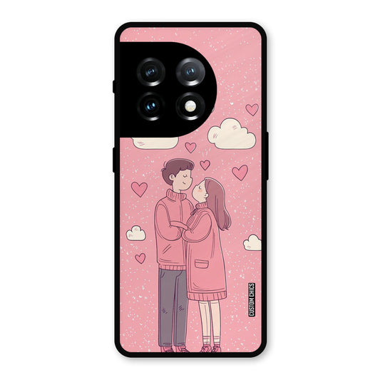 Cute Couple Together OnePlus 11 Mobile Back Cover - Cute PrintShield Case