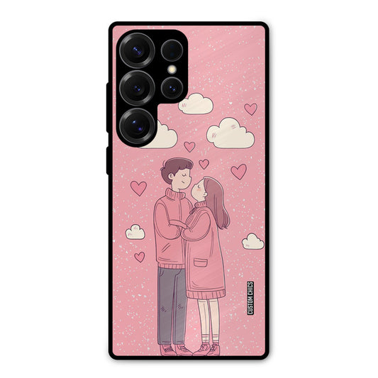 Cute Couple Together Samsung Galaxy S25 Ultra Mobile Back Cover - Cute PrintShield Case