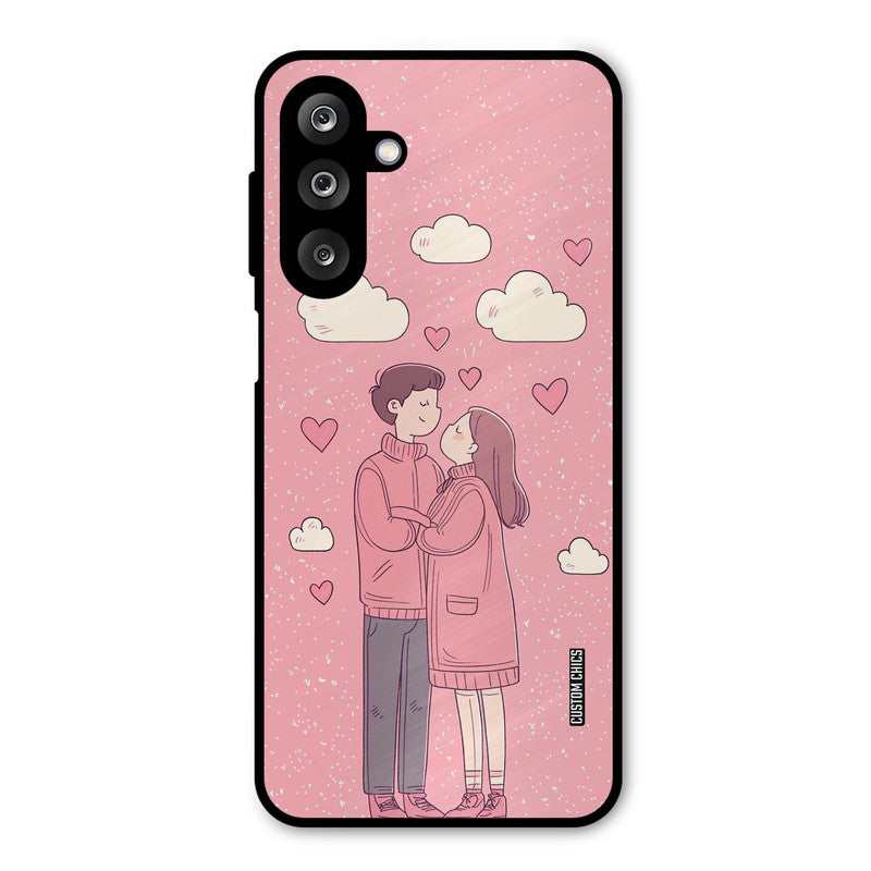 Cute Couple Together Samsung Galaxy M36 Mobile Back Cover - Cute PrintShield Case