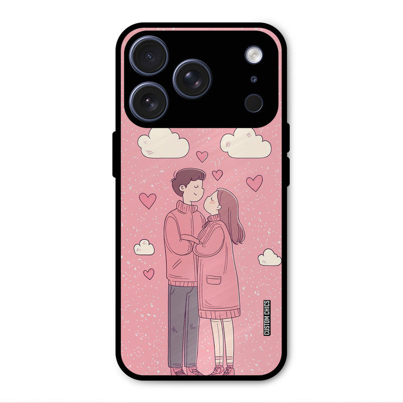 Cute Couple Together iPhone 17 Pro Max Mobile Back Cover - Cute PrintShield Case