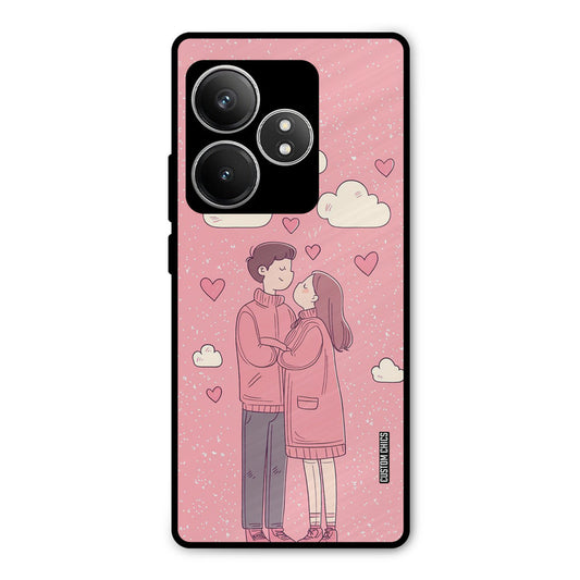 Cute Couple Together Realme GT 6T Mobile Back Cover - Cute PrintShield Case