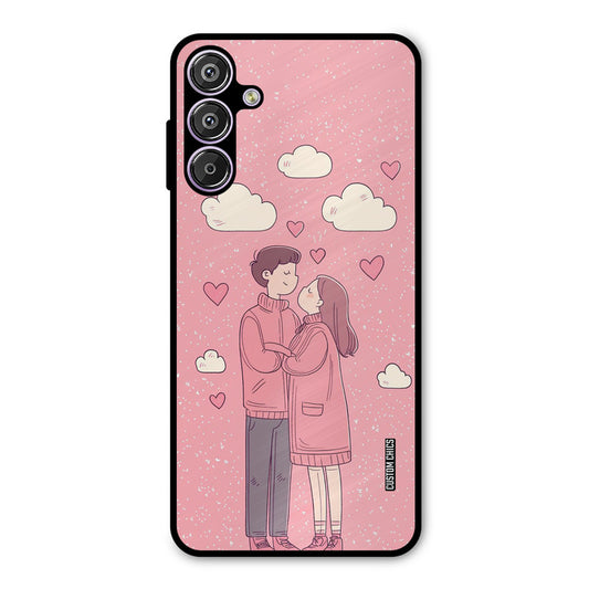 Cute Couple Together Samsung Galaxy F15 Mobile Back Cover - Cute PrintShield Case