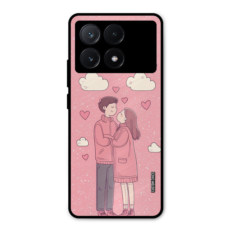Cute Couple Together Poco X6 Pro Mobile Back Cover - Cute PrintShield Case