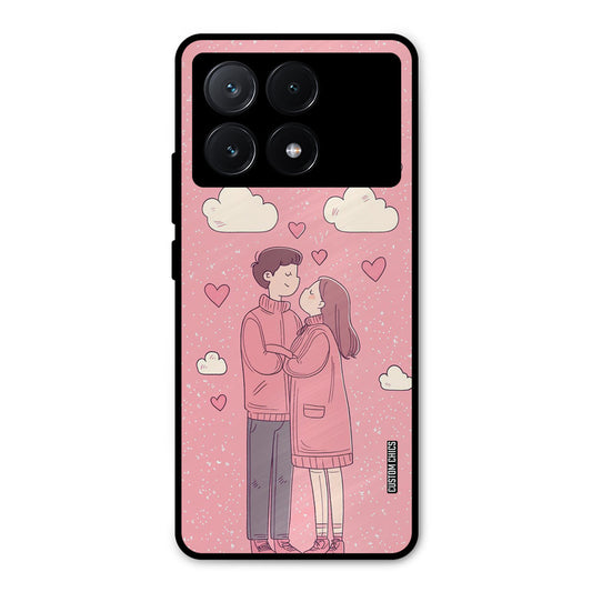 Cute Couple Together Poco X6 Pro Mobile Back Cover - Cute PrintShield Case