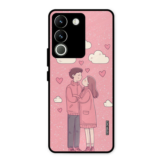 Cute Couple Together Vivo Y200 Mobile Back Cover - Cute PrintShield Case