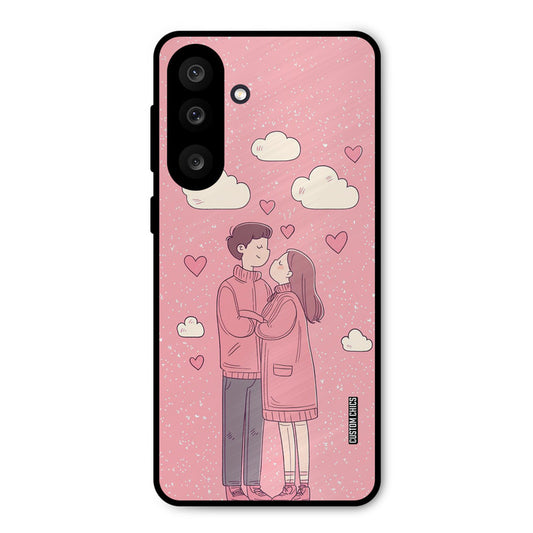 Cute Couple Together Samsung Galaxy M56 Mobile Back Cover - Cute PrintShield Case