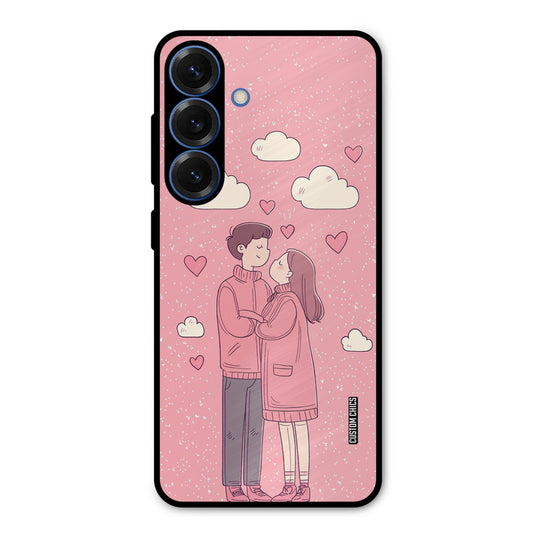 Cute Couple Together Samsung Galaxy S25 Mobile Back Cover - Cute PrintShield Case