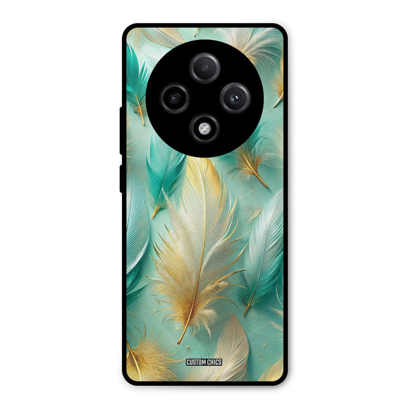 Cute Feather Oppo F27 Pro Plus 5G Mobile Back Cover - Aesthetic PrintShield Case