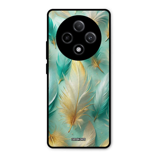 Cute Feather Oppo F27 Pro Plus 5G Mobile Back Cover - Aesthetic PrintShield Case