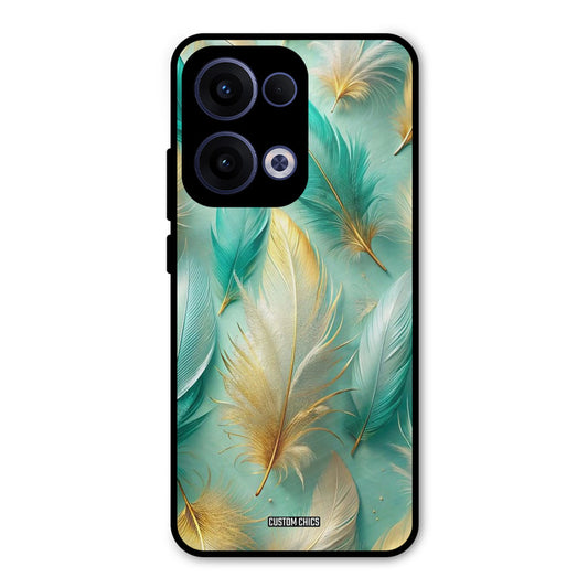 Cute Feather Oppo Reno 13 5G Mobile Back Cover - Aesthetic PrintShield Case