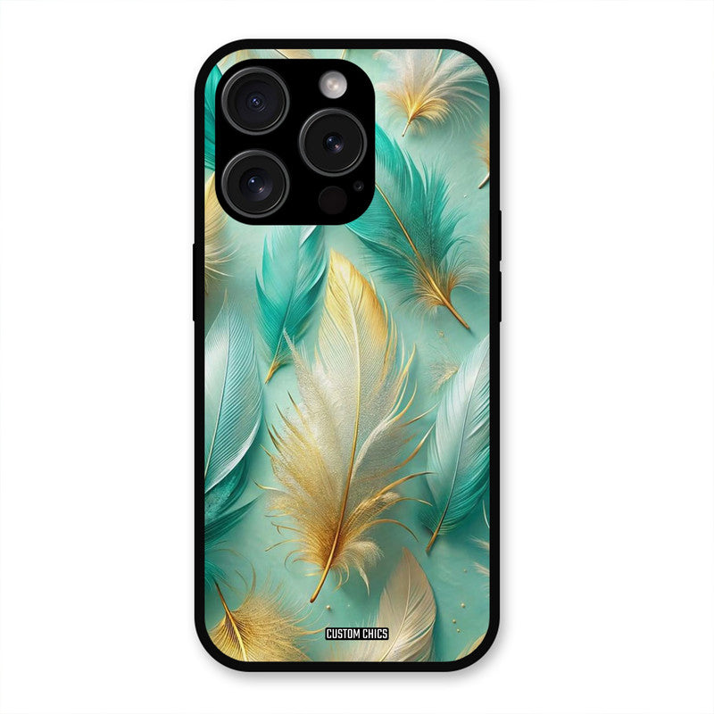 Cute Feather iPhone 15 Pro Max Mobile Back Cover - Aesthetic PrintShield Case
