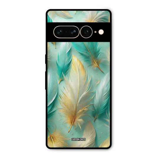 Cute Feather Google Pixel 7 Pro Mobile Back Cover - Aesthetic PrintShield Case
