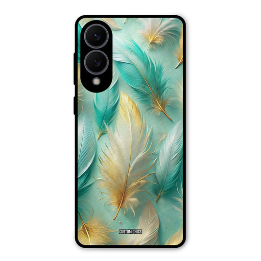 Cute Feather Samsung Galaxy S25 Edge Mobile Back Cover - Aesthetic PrintShield Case