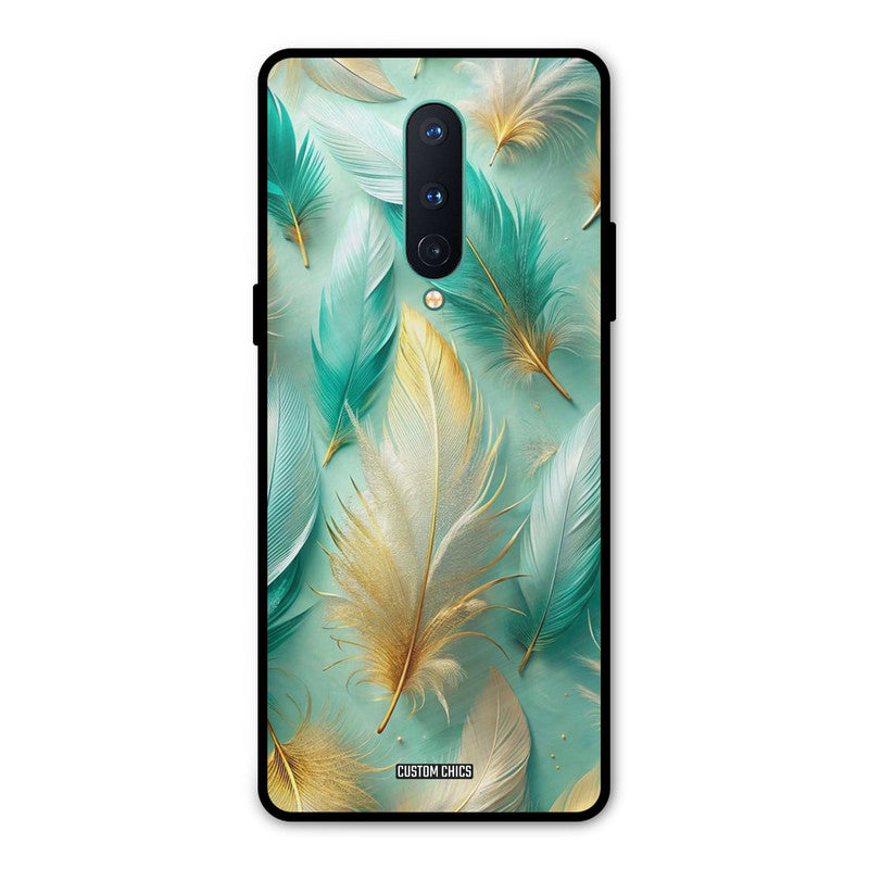 Cute Feather Oneplus 8 Mobile Back Cover - Aesthetic PrintShield Case
